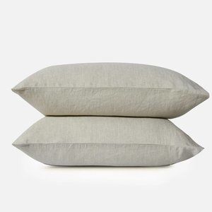 SIJO Classic French Linen Standard Two Pillowcase